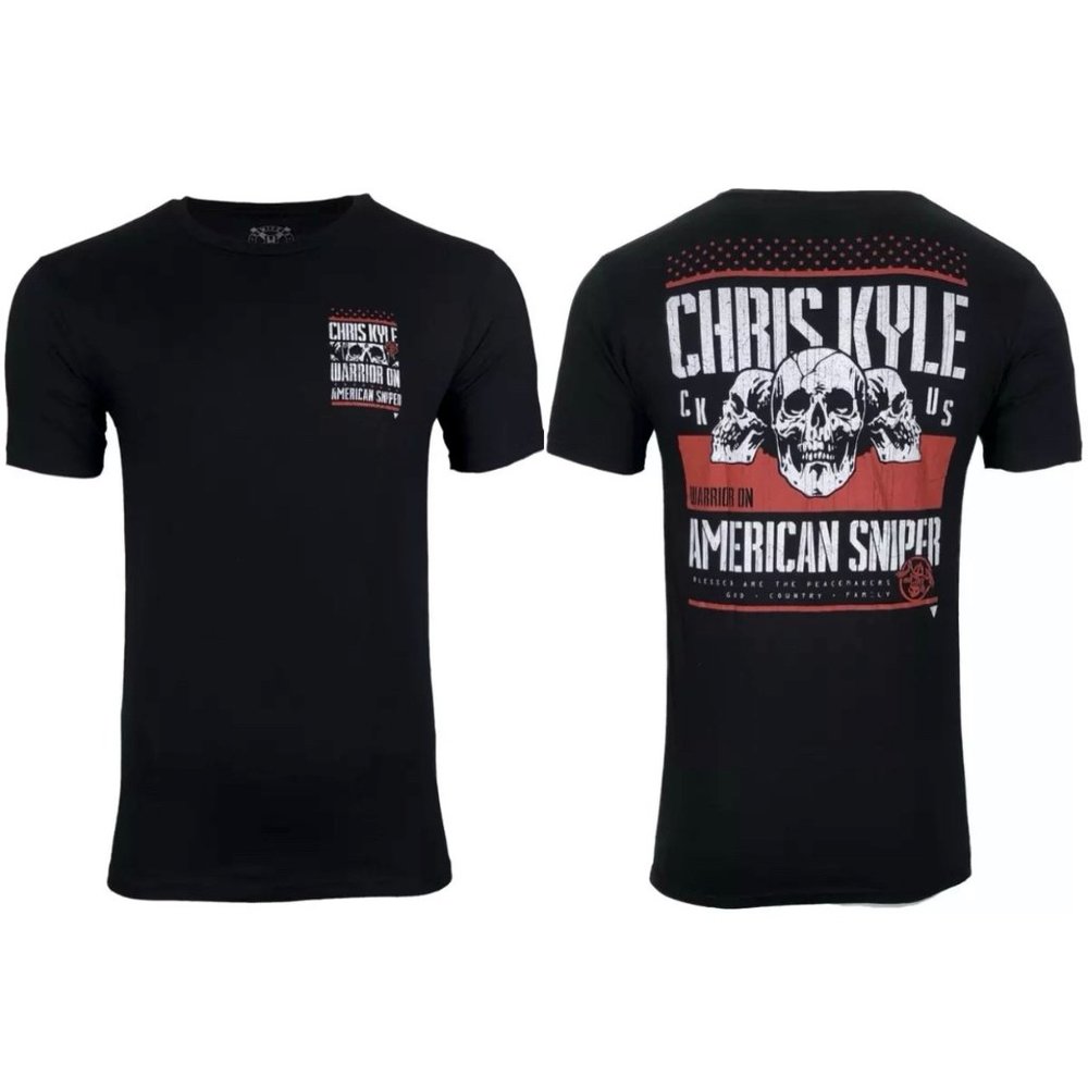 Howitzer Style Men's T-Shirt CHRIS KYLE WARRIOR SPIRIT Military Grunt S-3XL